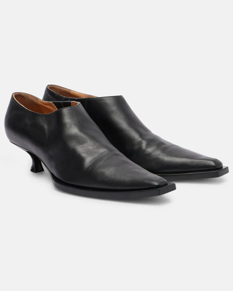 Calvin Klein Ankle Boots Jodi aus Leder Schwarz