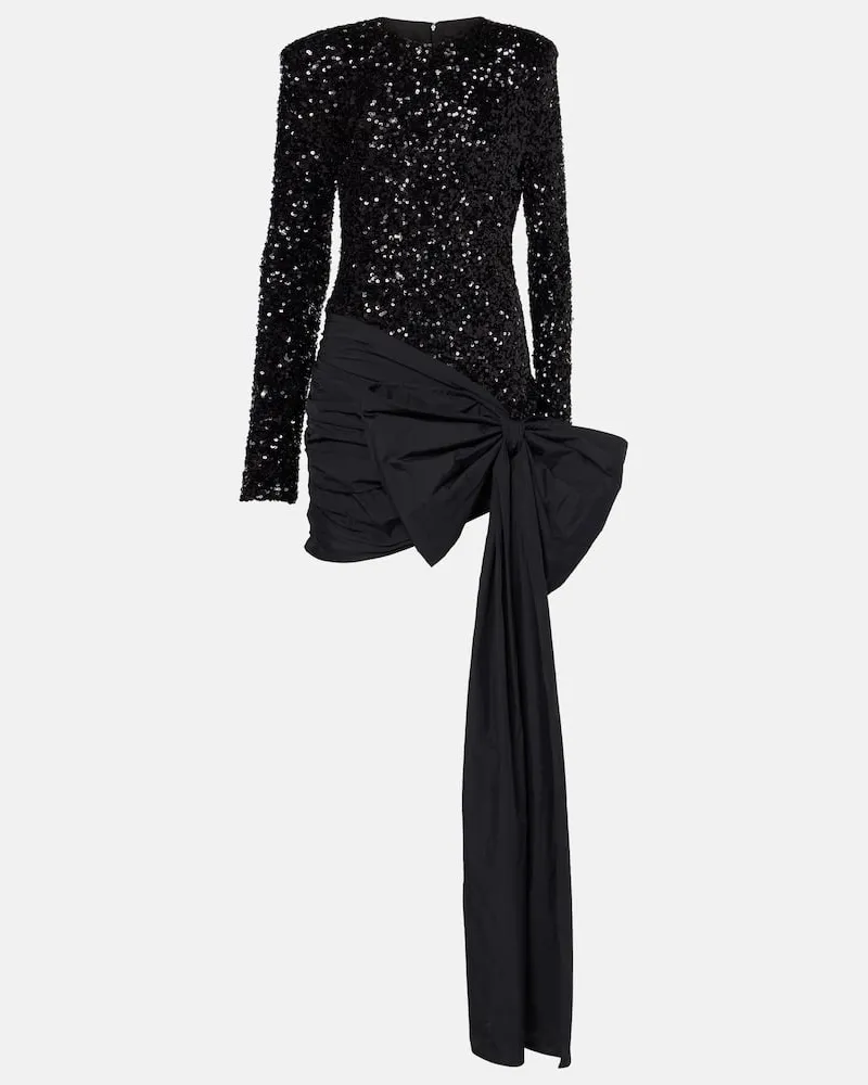 ROTATE Birger Christensen Minikleid mit Pailletten Schwarz