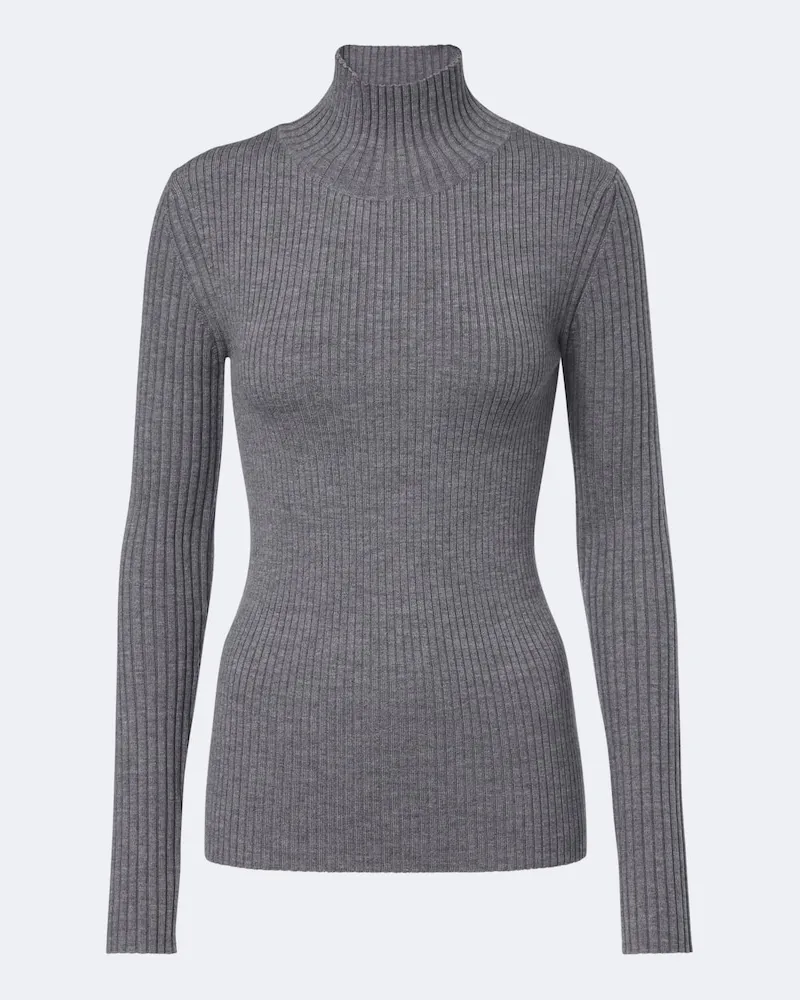 Victoria Beckham Pullover aus Rippstrick Grau