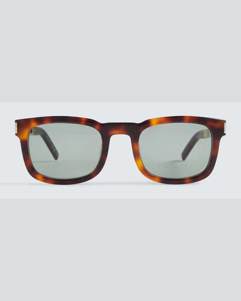 Saint Laurent Eckige Sonnenbrille Braun