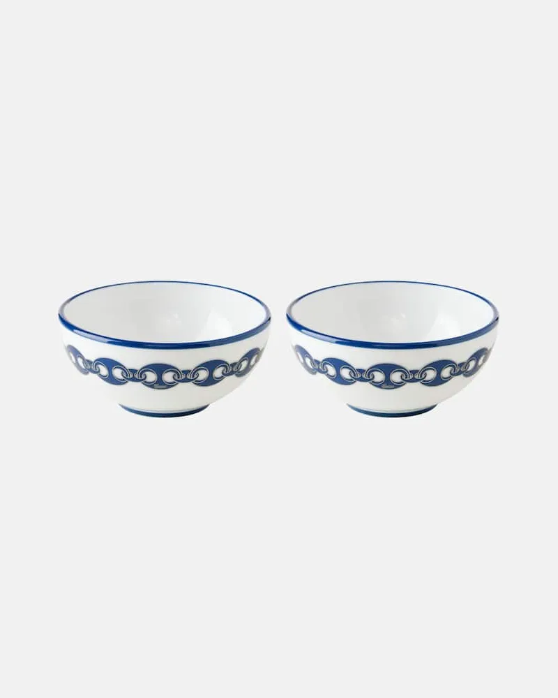 Gucci Set Marina aus zwei Müslischalen Weiß