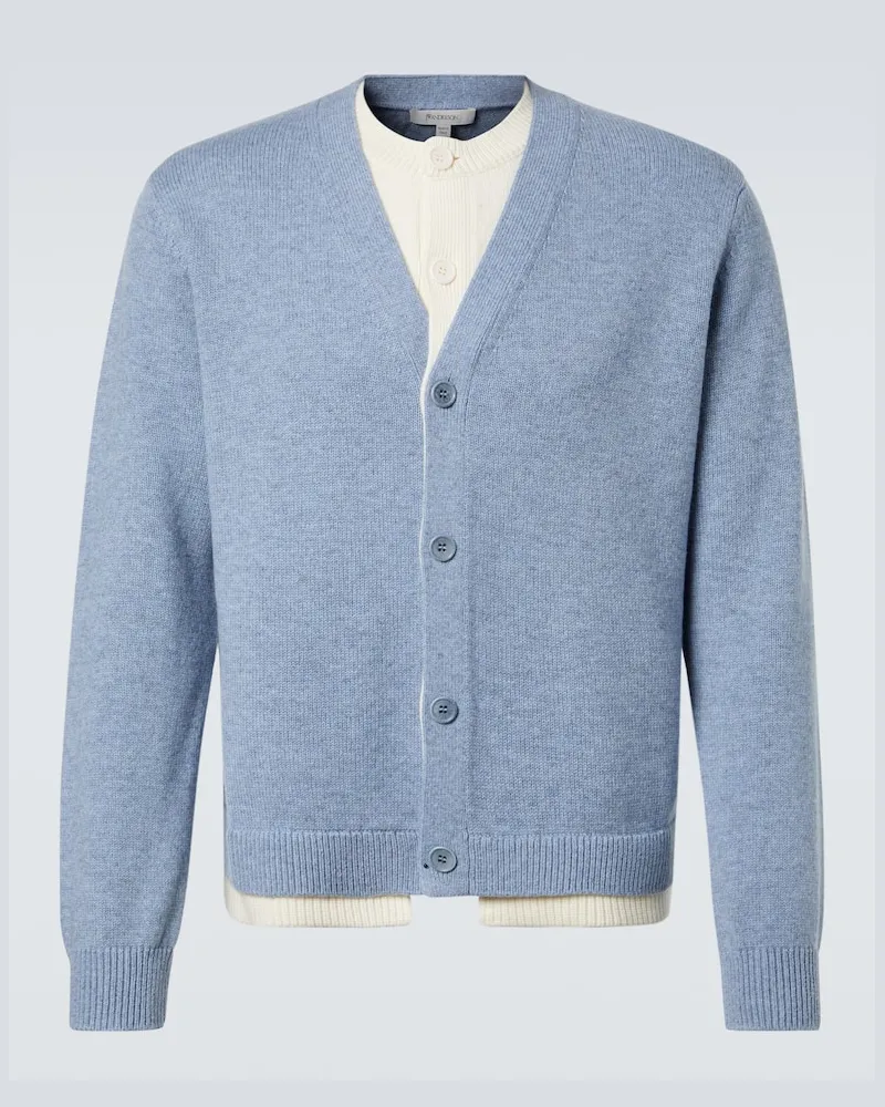J.W.Anderson Cardigan aus Wolle und Kaschmir Blau