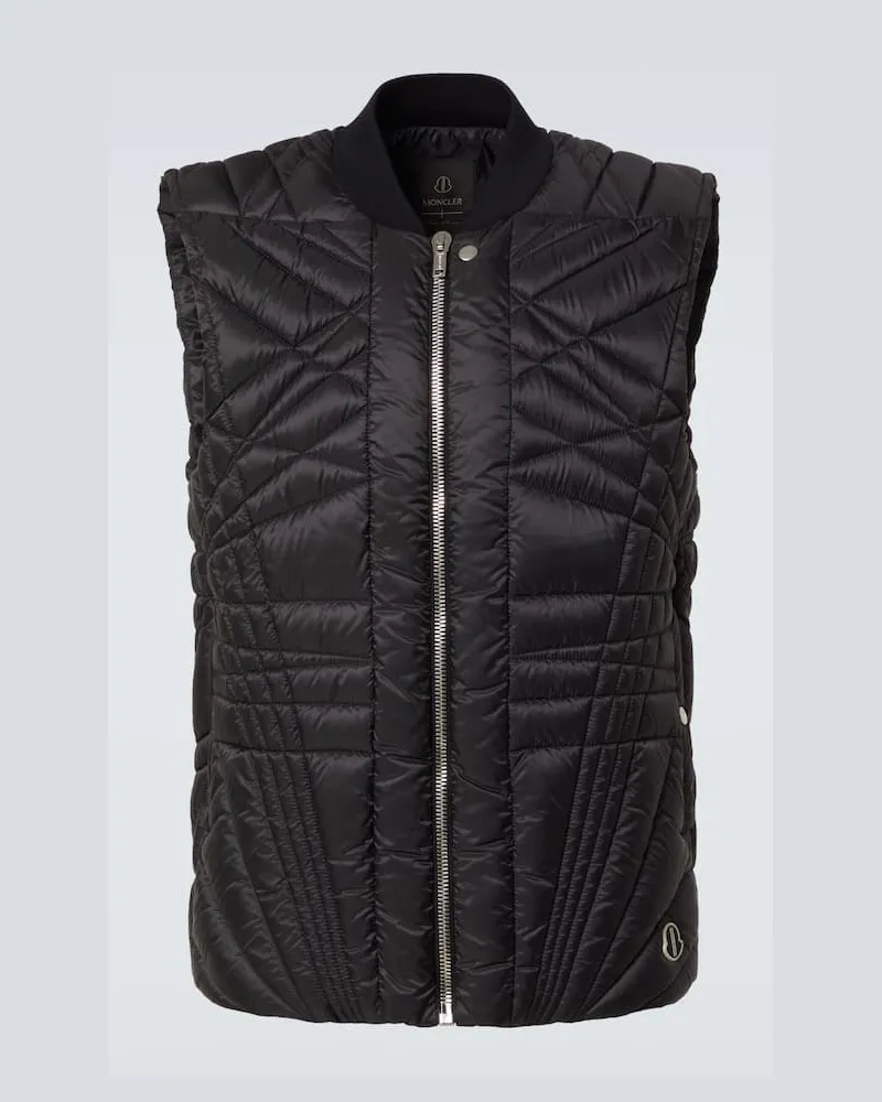 Moncler X Rick Owens Daunenweste Megapenta Schwarz