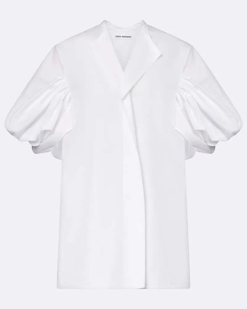 Junya Watanabe Top aus Baumwolle Weiß