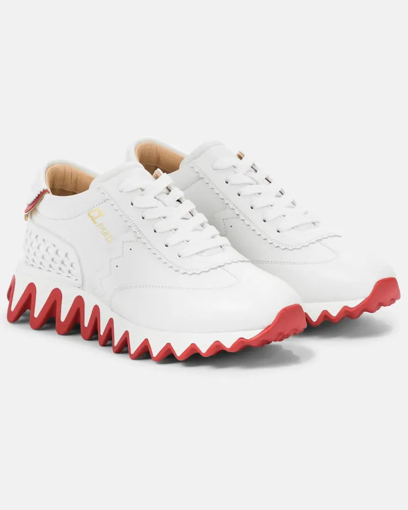 Christian Louboutin Sneakers Loubishark aus Leder Weiß