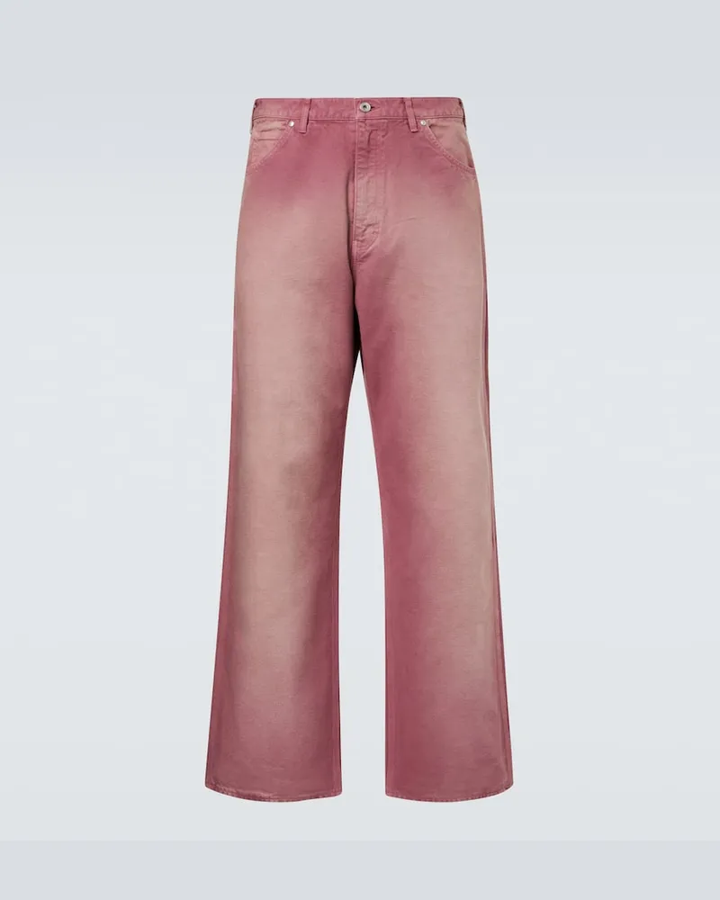 AURALEE Wide-Leg Jeans Pink