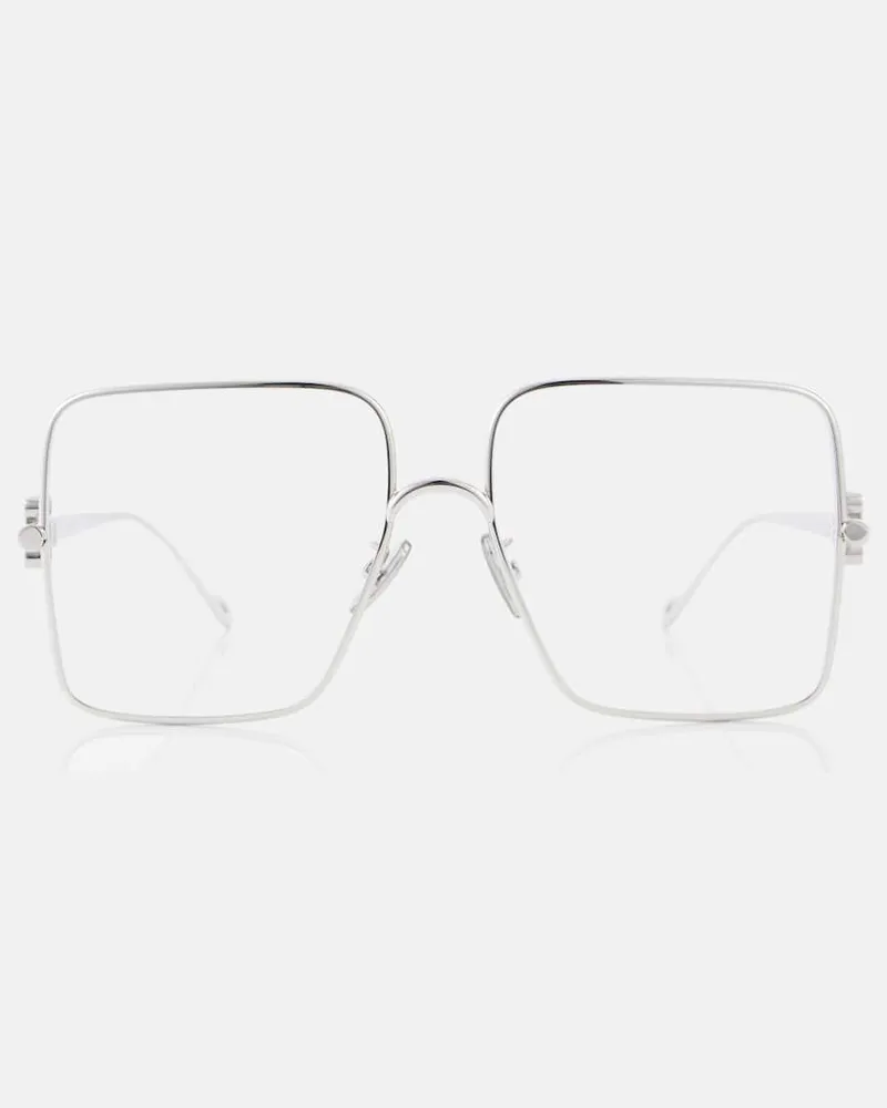 Loewe Eckige Brille Anagram Silber