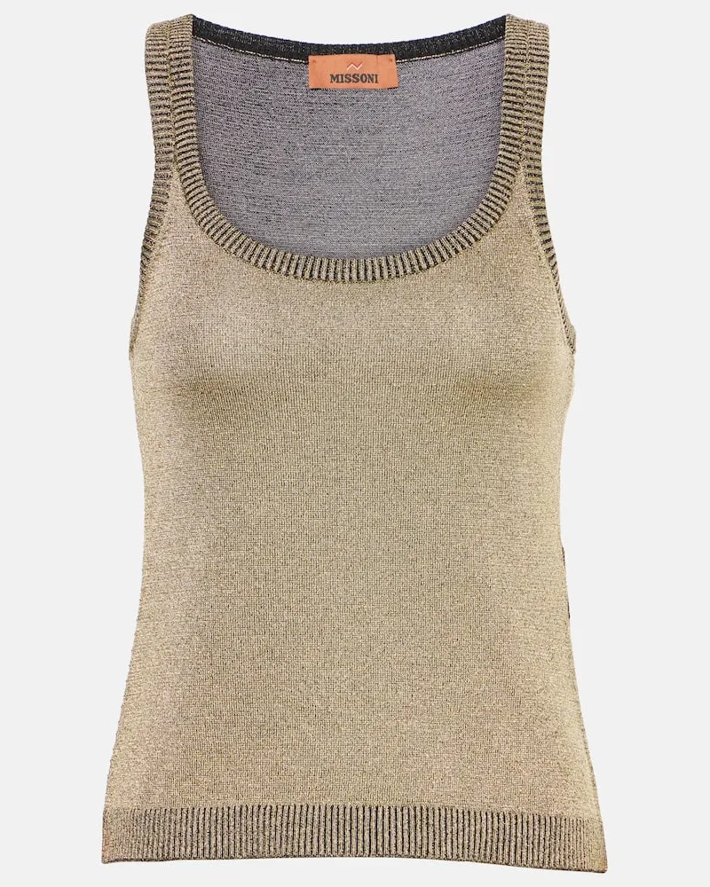 Missoni Top aus Strick Gold