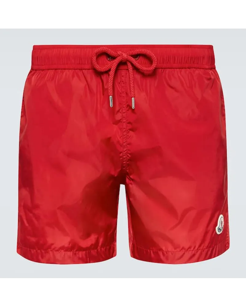 Moncler Badeshorts Rot