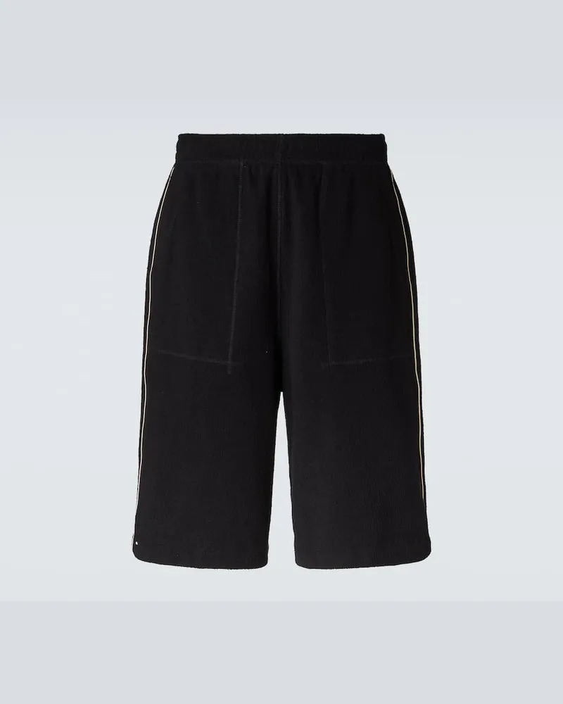 Wales Bonner Shorts Prince aus Frottee Schwarz