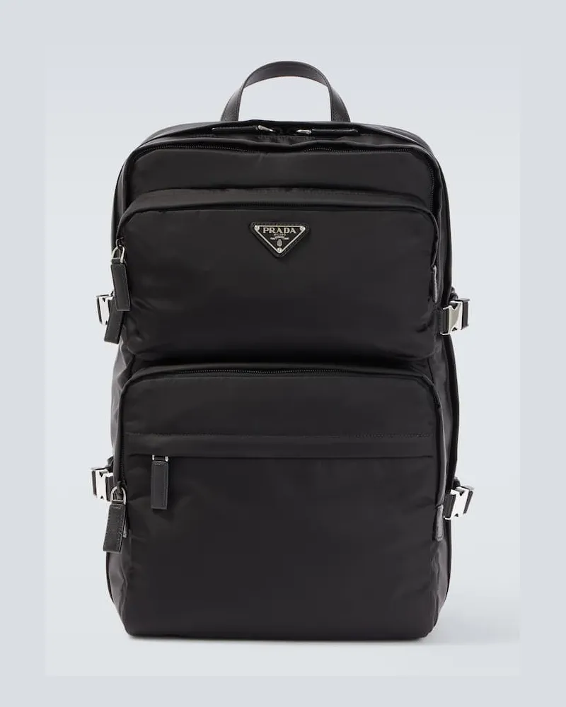 Prada Rucksack aus Re-Nylon Schwarz