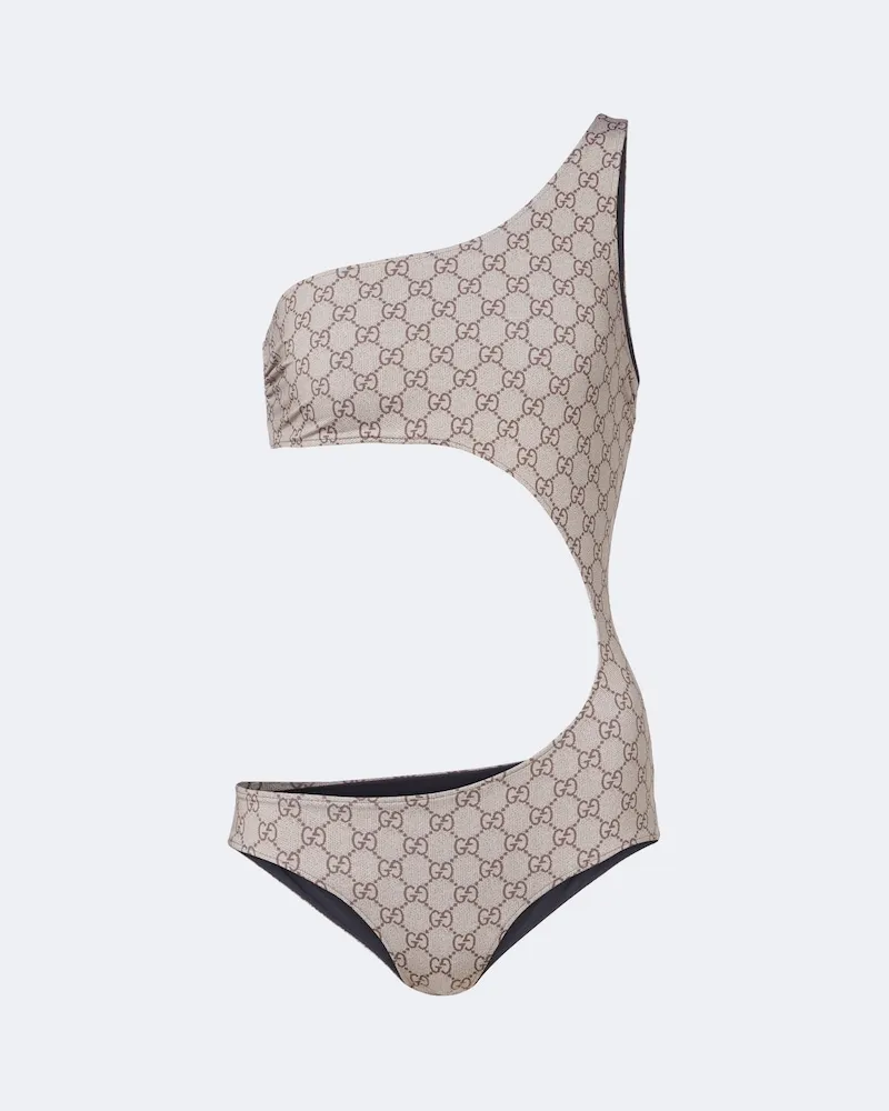 Gucci Badeanzug GG Beige