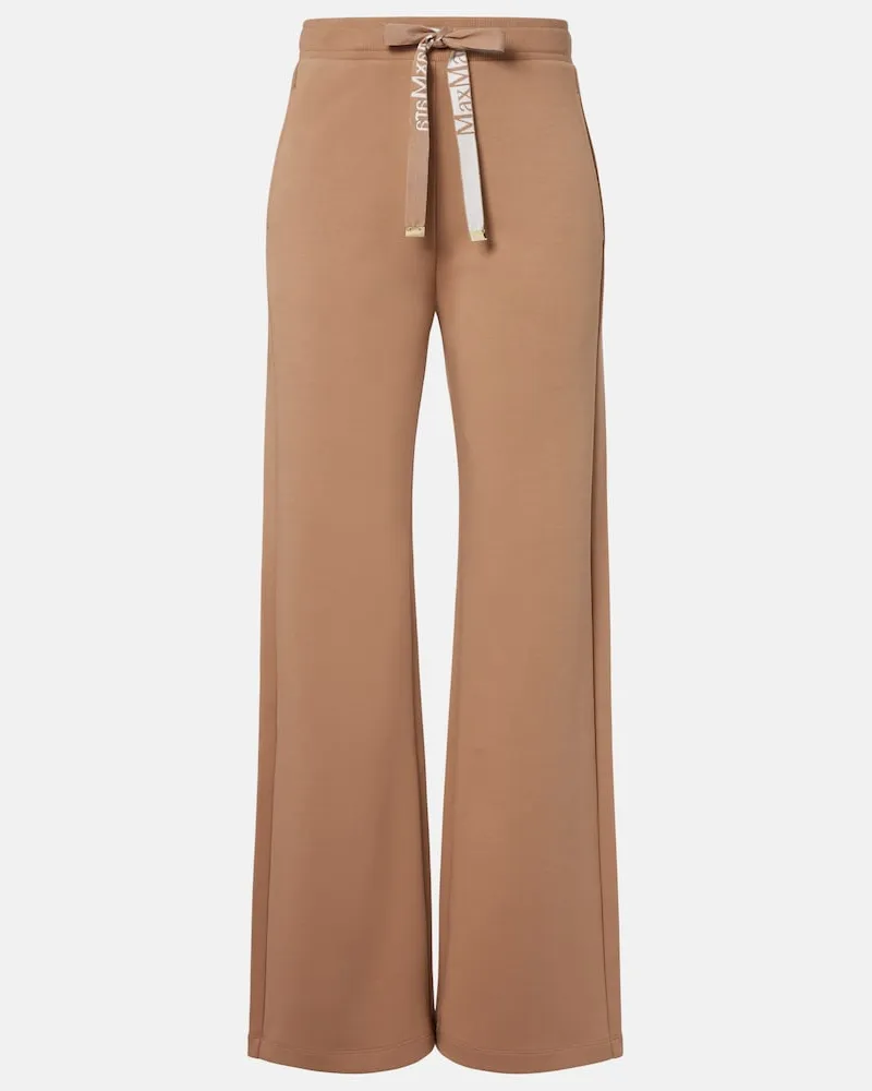 Max Mara Jogginghose aus Jersey Braun