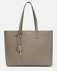 Saint Laurent Shopper E/W aus Leder Braun