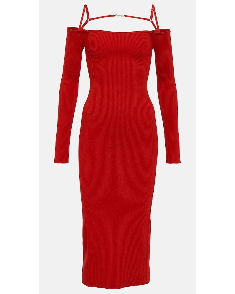 Jacquemus Midikleid La Robe Sierra Rot