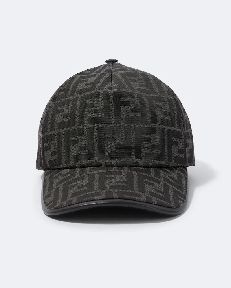 Fendi Baseballcap FF Zucca aus Jacquard Schwarz