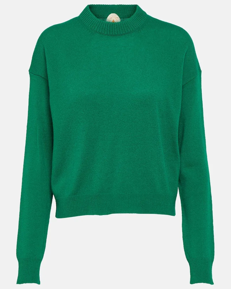Jardin des Orangers Pullover aus Wolle und Kaschmir Grün