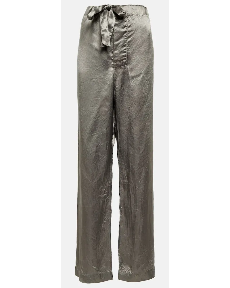 Maison Margiela Pyjama-Hose aus Satin Nude