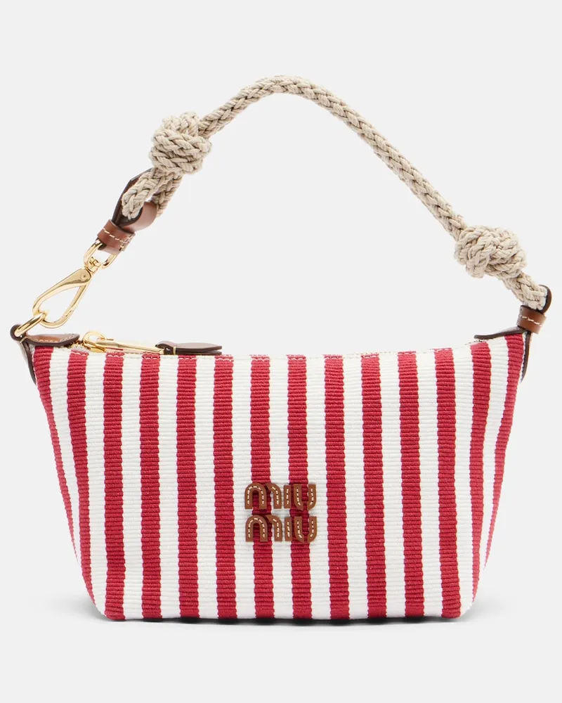 Miu Miu Tasche aus Leder Rot