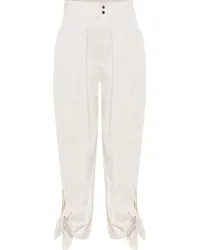 Isabel Marant Hose Gaviao aus Baumwolle Beige