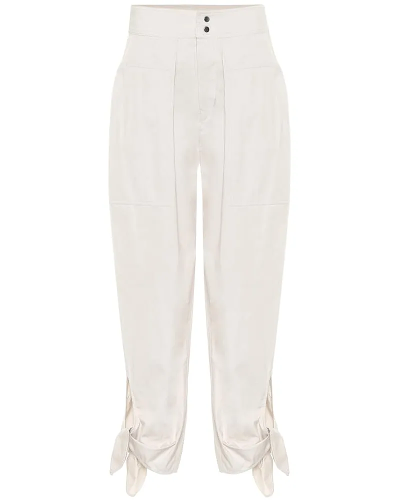 Isabel Marant Hose Gaviao aus Baumwolle Beige