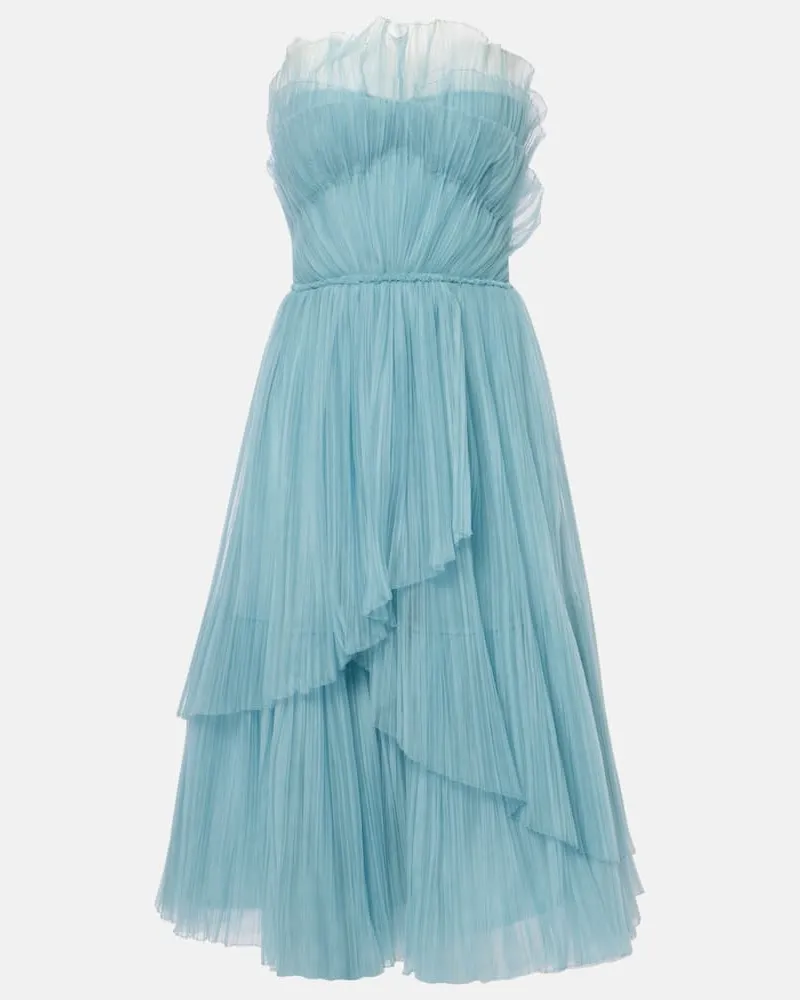 COSTARELLOS Cocktailkleid Dorea aus Tüll Blau