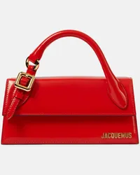 Jacquemus Schultertasche Le Chiquito Long Boucle aus Leder Rot