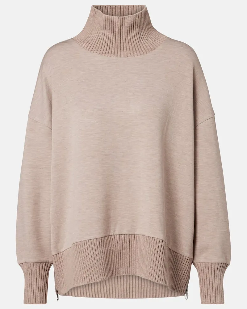 Varley Sweatshirt Barker aus Jersey Beige