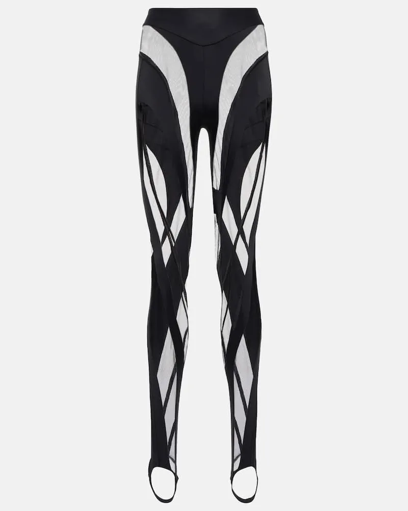 Thierry Mugler Leggings Schwarz