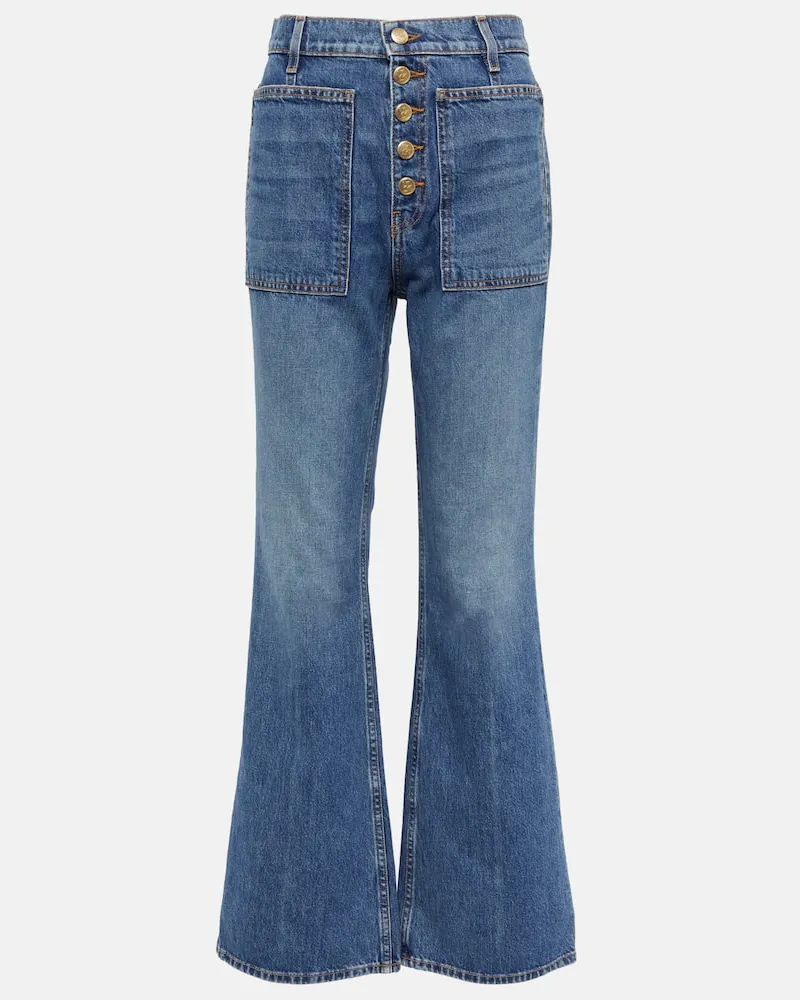 Ulla Johnson High-Rise Flared Jeans The Lou Blau