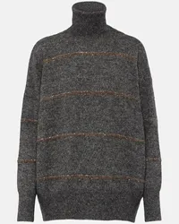 Brunello Cucinelli Rollkragenpullover Grau