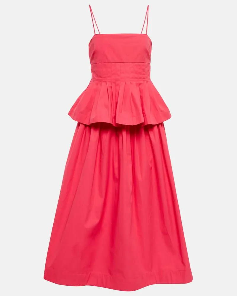 Co Midikleid aus Baumwolle Rosa