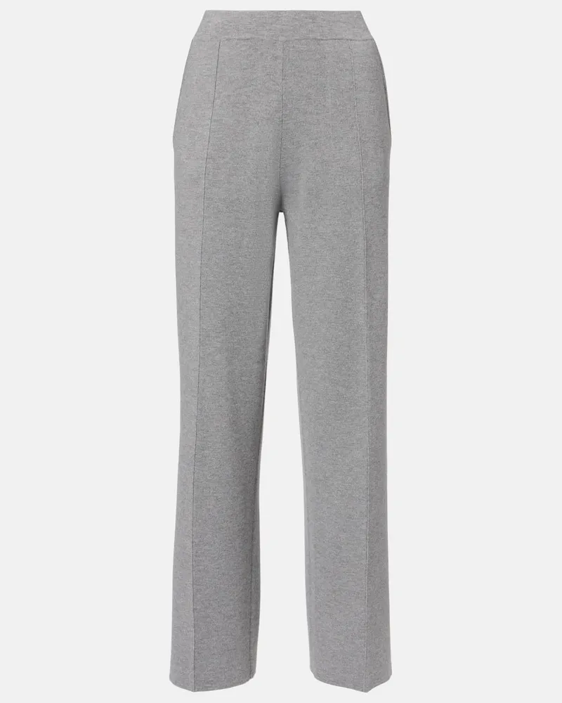 Max Mara High-Rise-Jogginghose Arno Grau