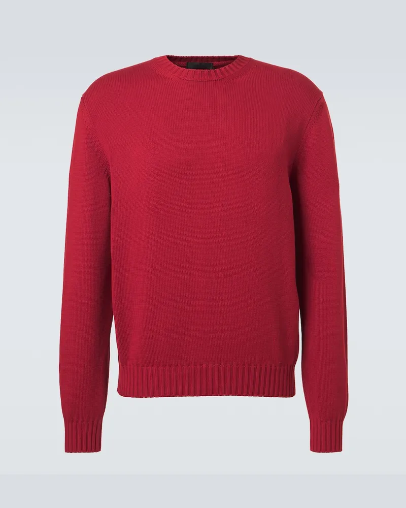 SAMAN AMEL Pullover Gio aus Baumwolle Rot