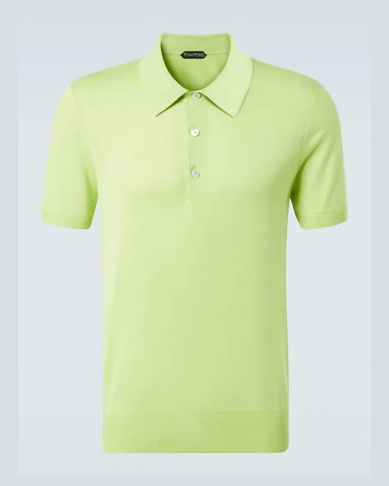 Tom Ford Polohemd aus Baumwolle Grün