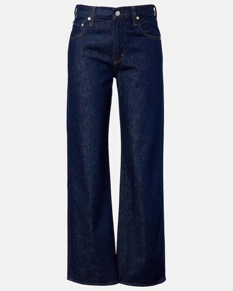 Citizens of humanity Low-Rise Straight Jeans Lindz Blau