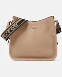 Prada Schultertasche aus Leder Nude