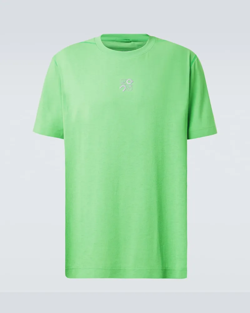 Loewe X On T-Shirt Active aus Jersey Grün