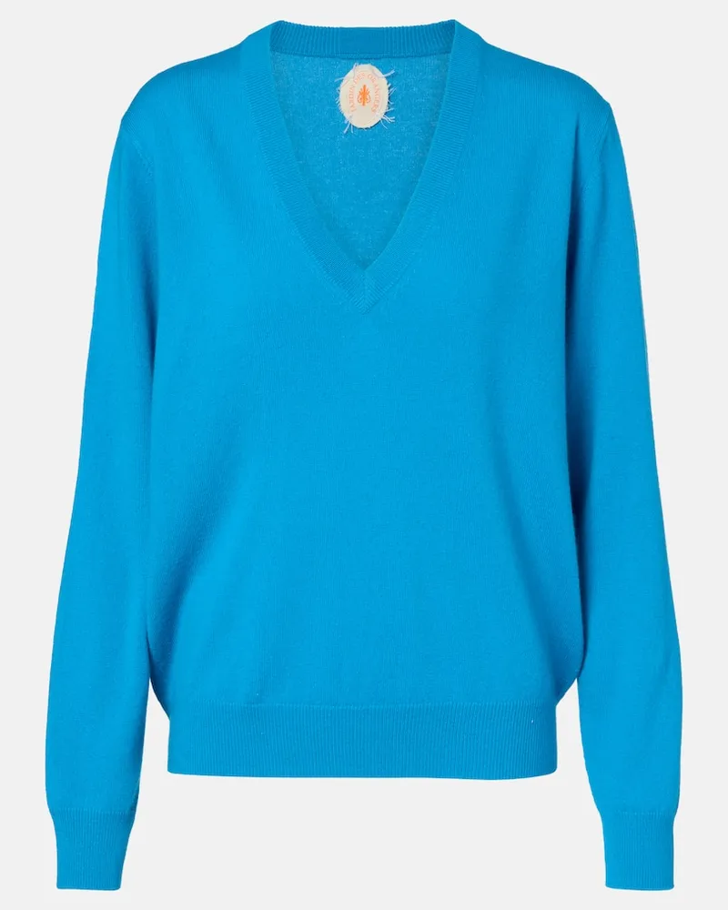 Jardin des Orangers Pullover aus Kaschmir Blau
