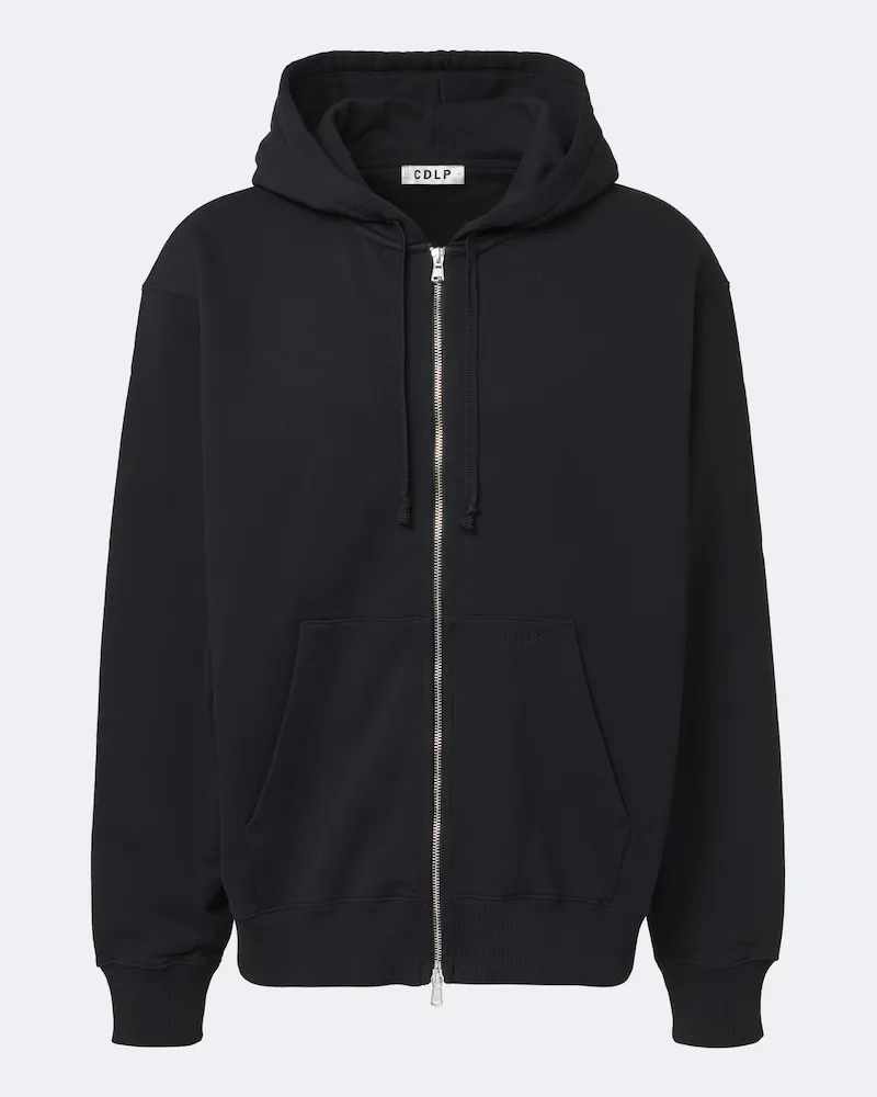 CDLP Kapuzenjacke aus Baumwolle Schwarz