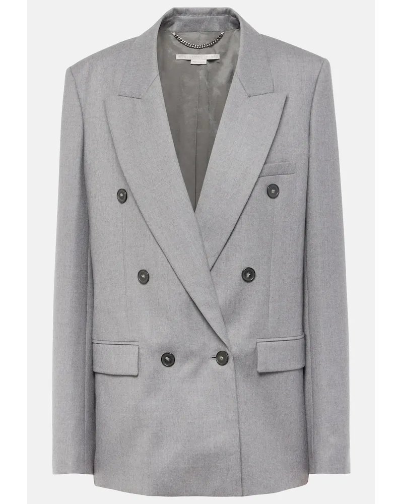 Stella McCartney Blazer aus Wollflanell Grau