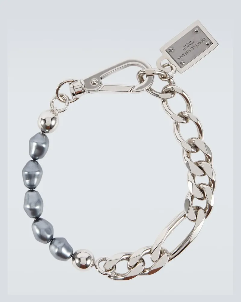Dolce & Gabbana Armband mit Zierperlen Blau