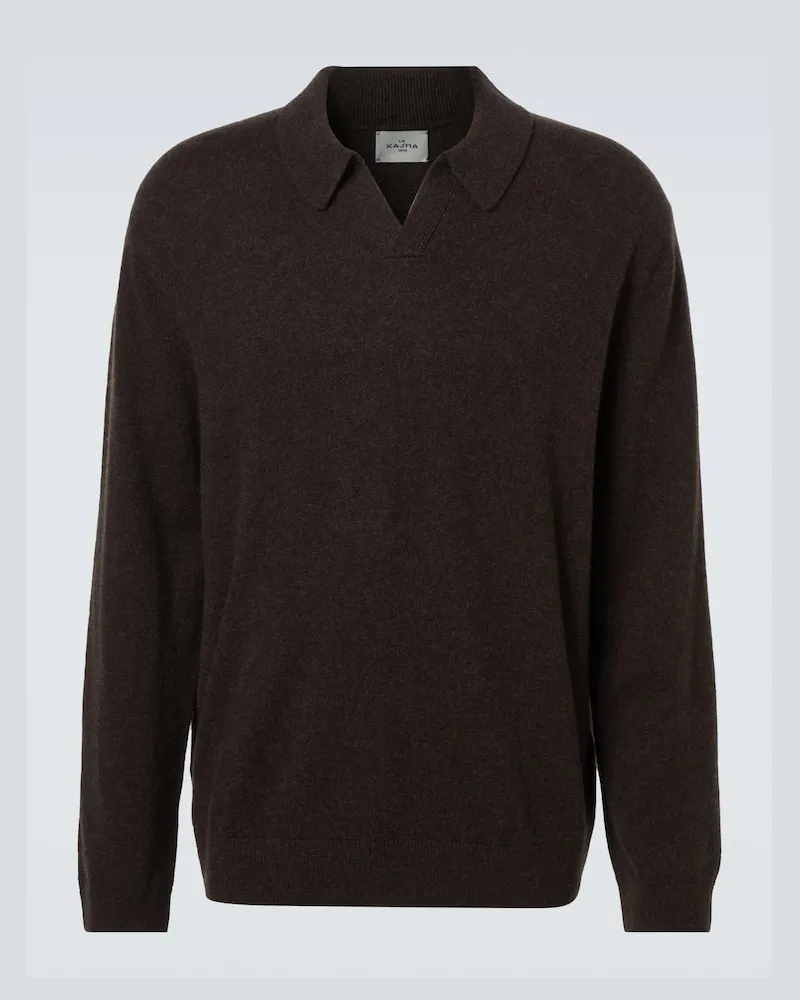 Le Kasha 1918 Polopullover Gibson aus Kaschmir Braun