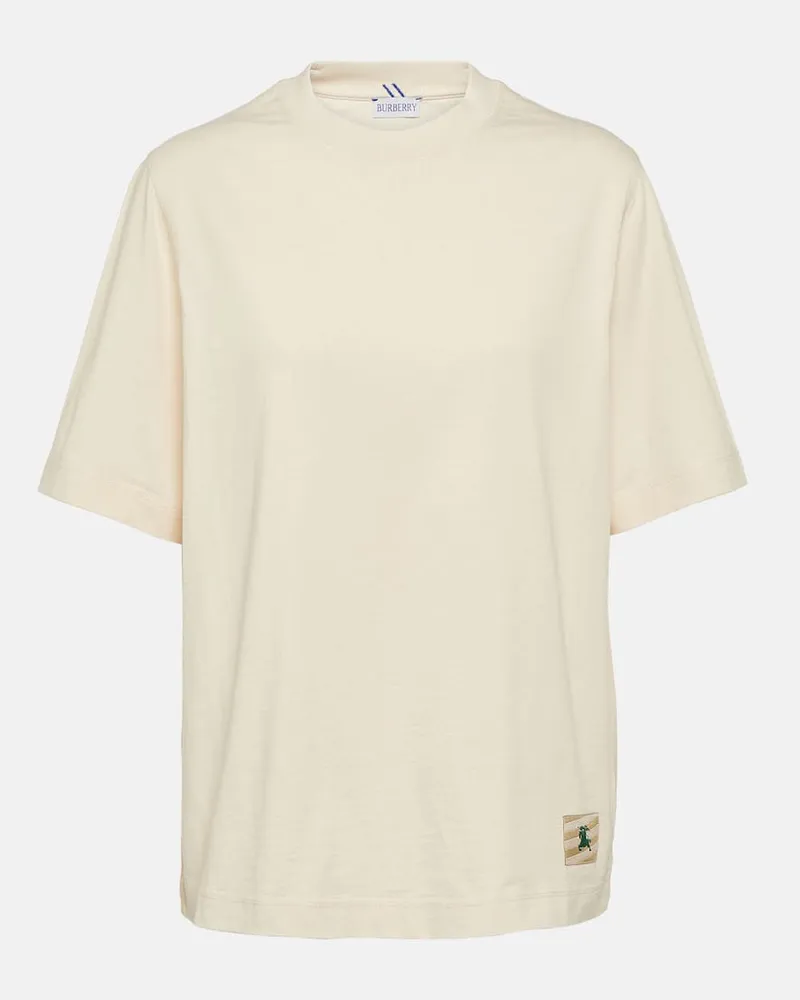 Burberry T-Shirt EKD aus Baumwoll-Jersey Weiß