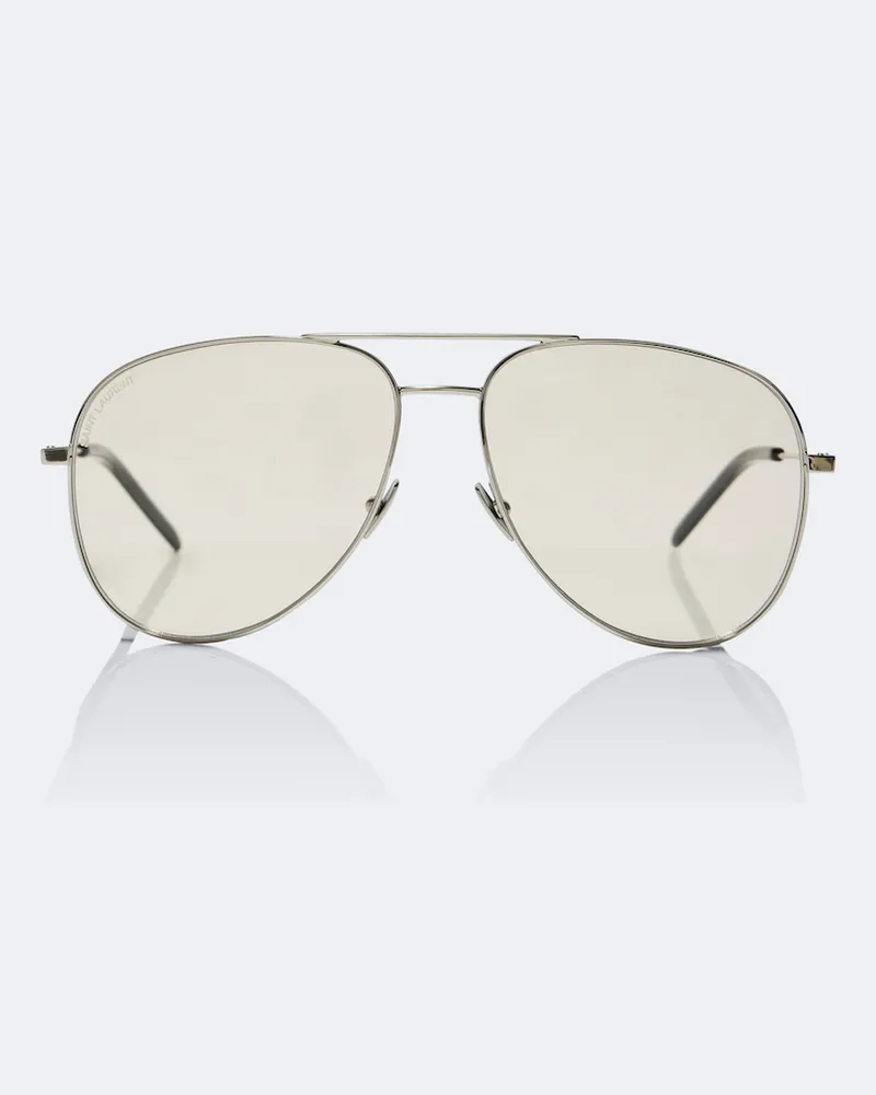 Saint Laurent Aviator-Sonnenbrille Classic Silber