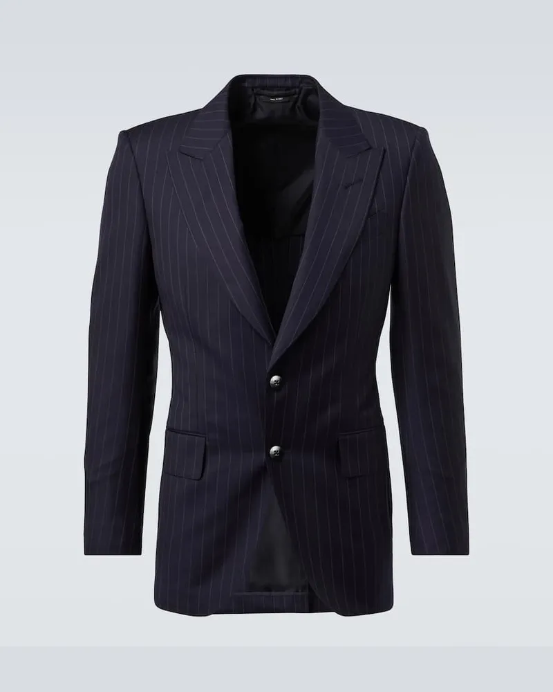 Tom Ford Anzug Dyllan aus Schurwolle Blau