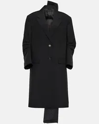 Prada Mantel aus Mohair Schwarz