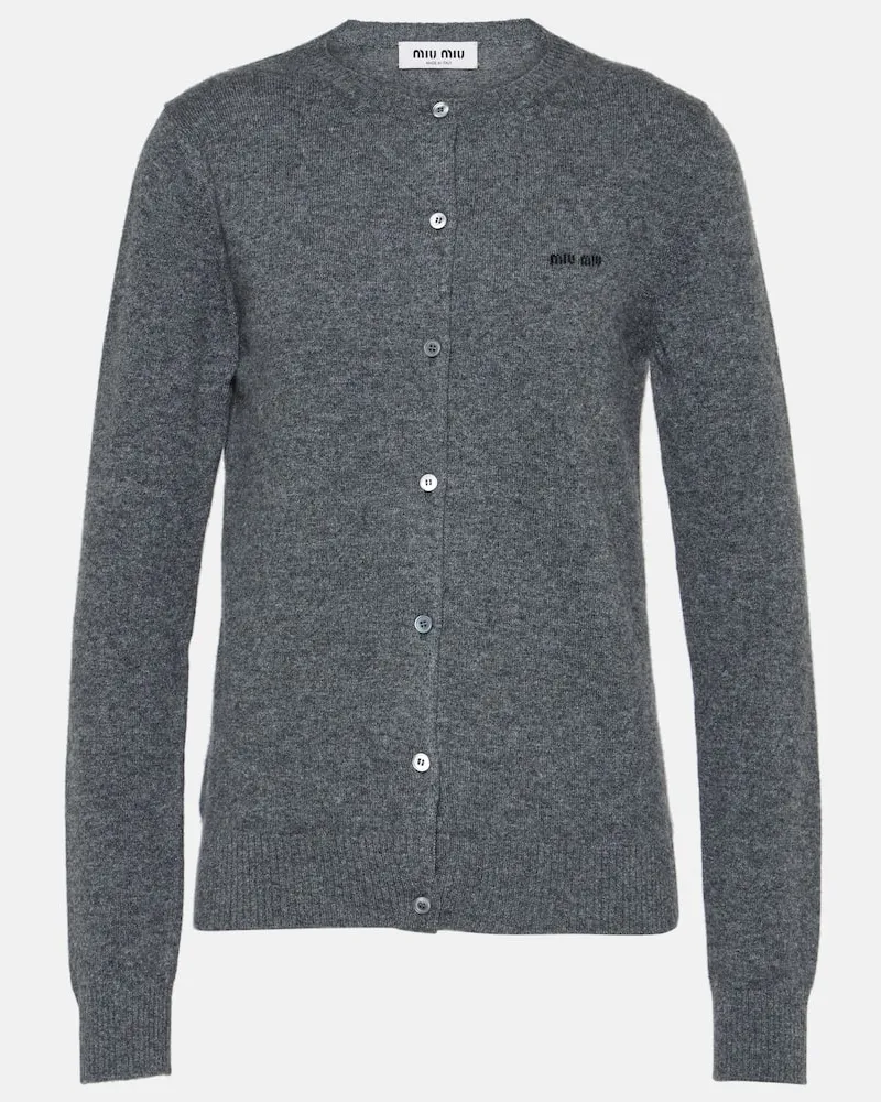 Miu Miu Cardigan aus Kaschmir Blau