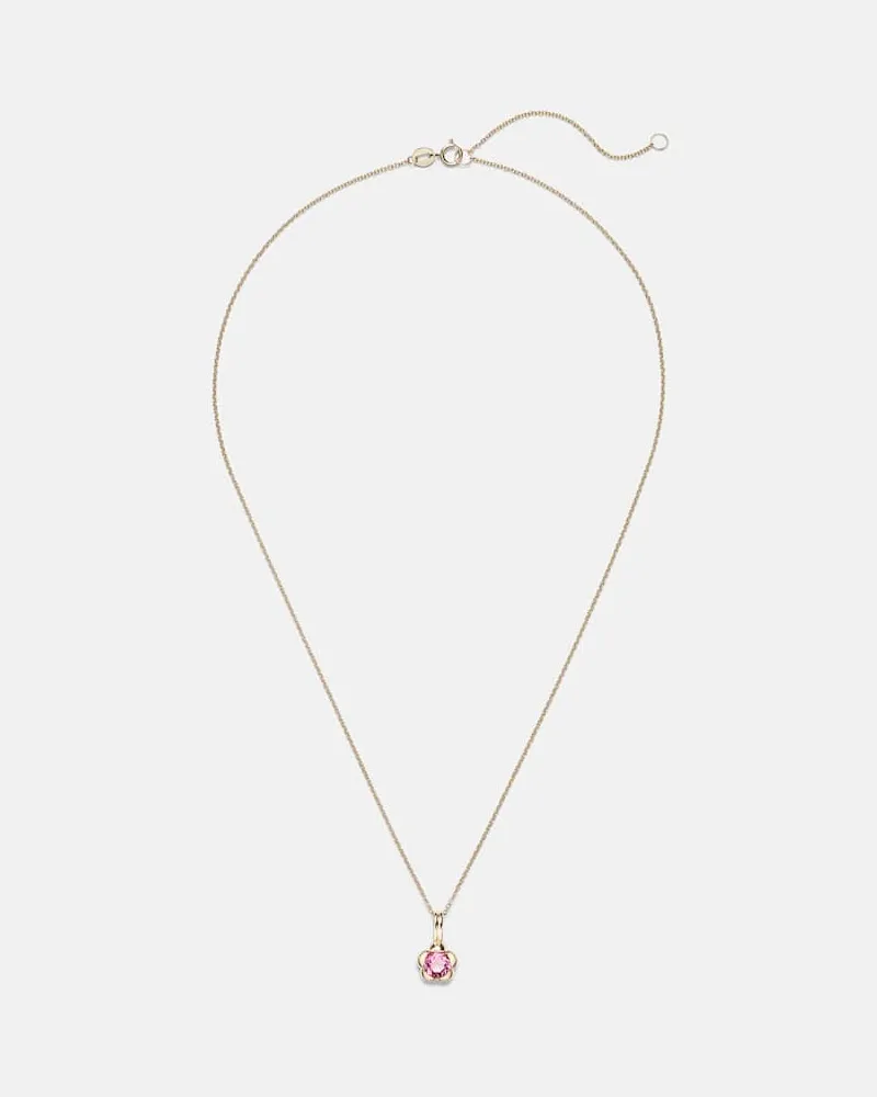 Stone & Strand Halskette Festival aus 14kt Gelbgold mit Turmalin Gold
