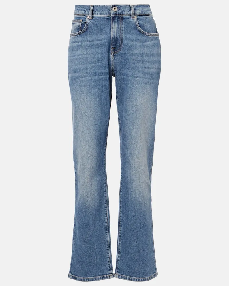 Adriano Goldschmied High-Rise Straight Jeans Blau